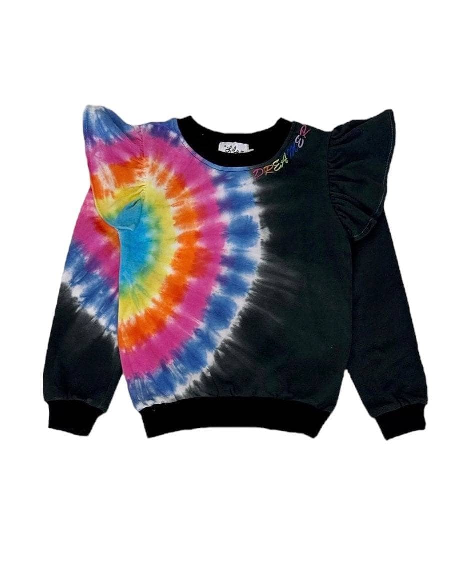 Women’s Rainbow Tie Dye Ruffle Set