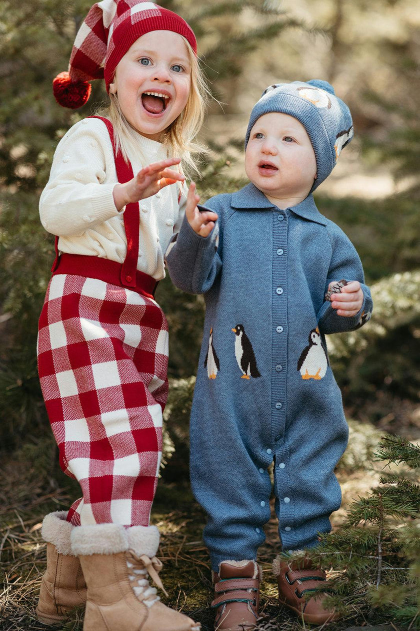 Family Knitted Collar Jumpsuit
