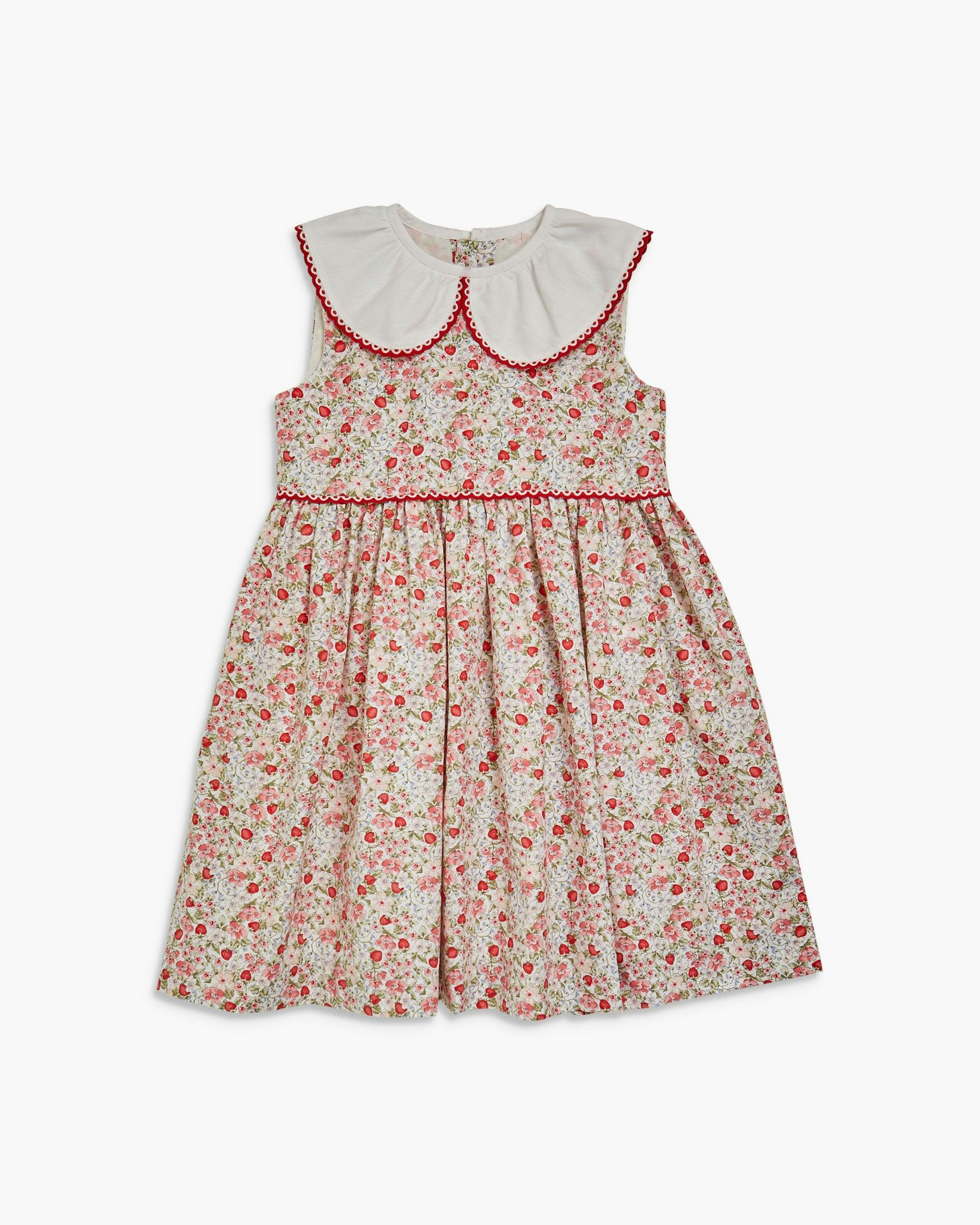 Lorena Dress Strawberry Print