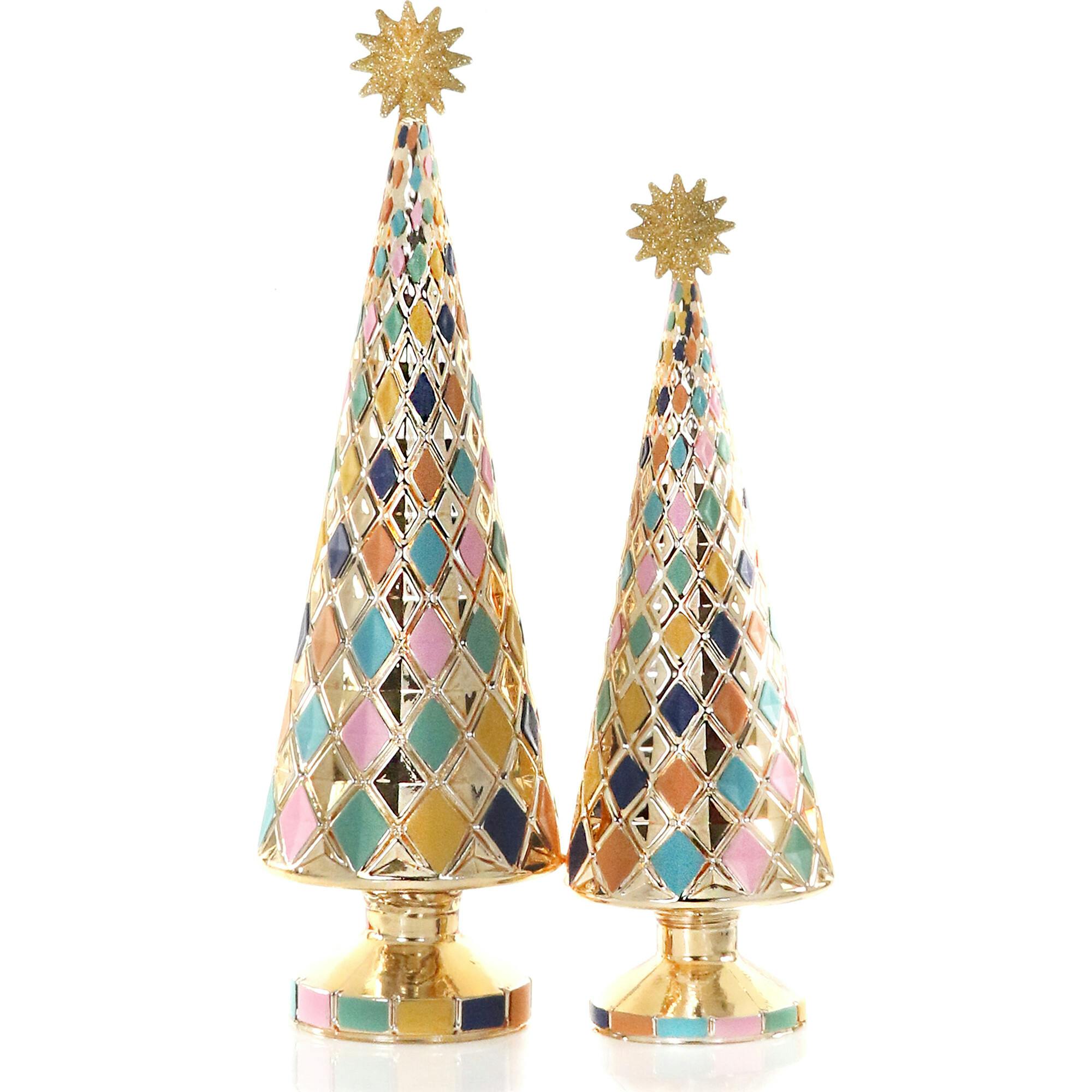 Stacked Diamond Trees Pastel