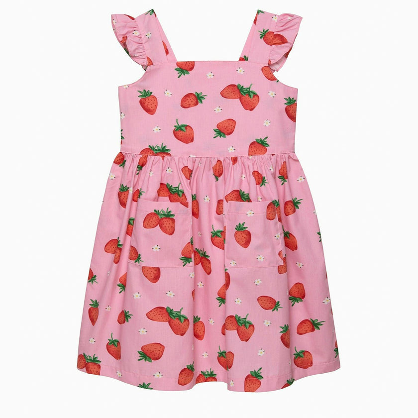 Adelina Summer Dress in Strawberry