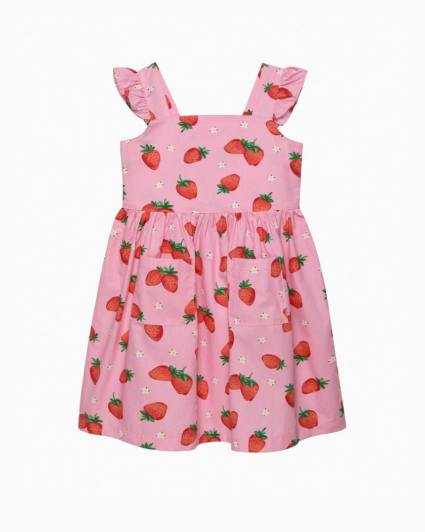 Adelina Summer Dress in Strawberry