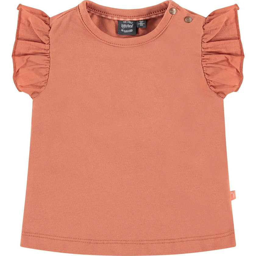Ruffled Short Sleeve T-Shirt