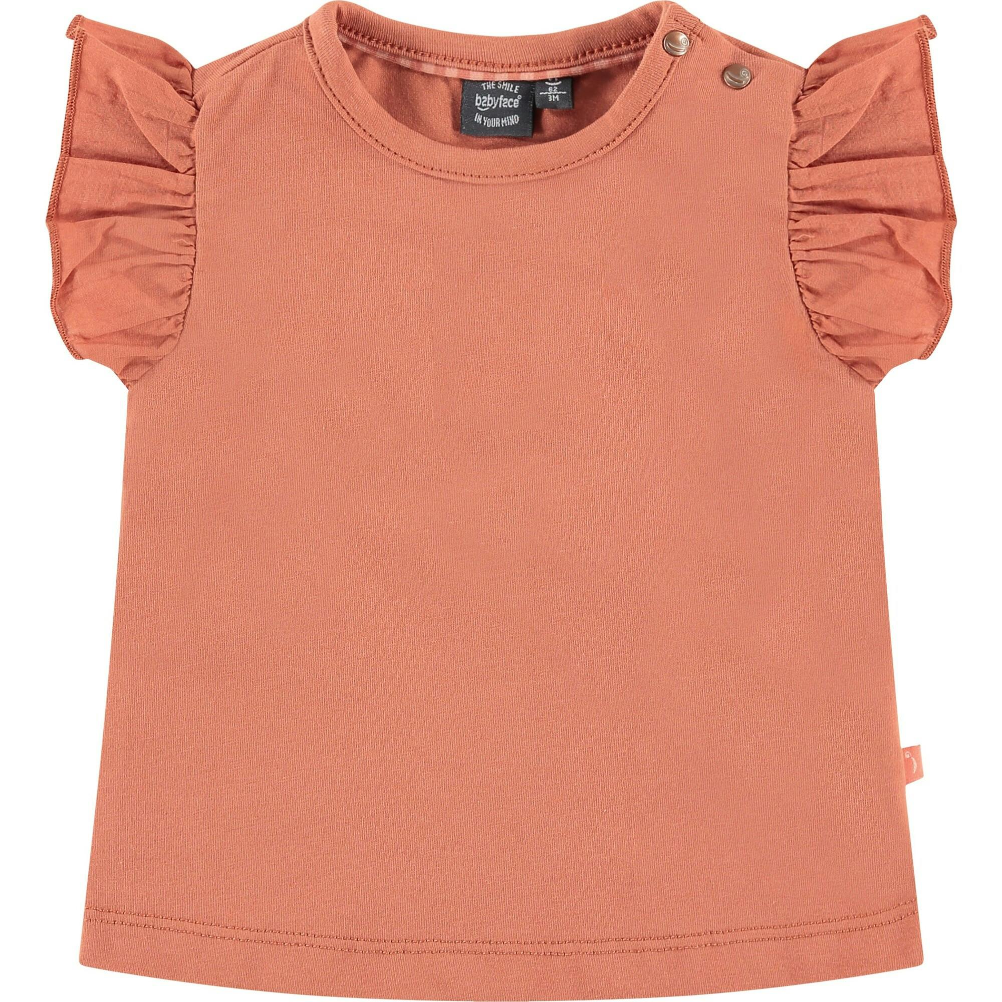 Ruffled Short Sleeve T-Shirt