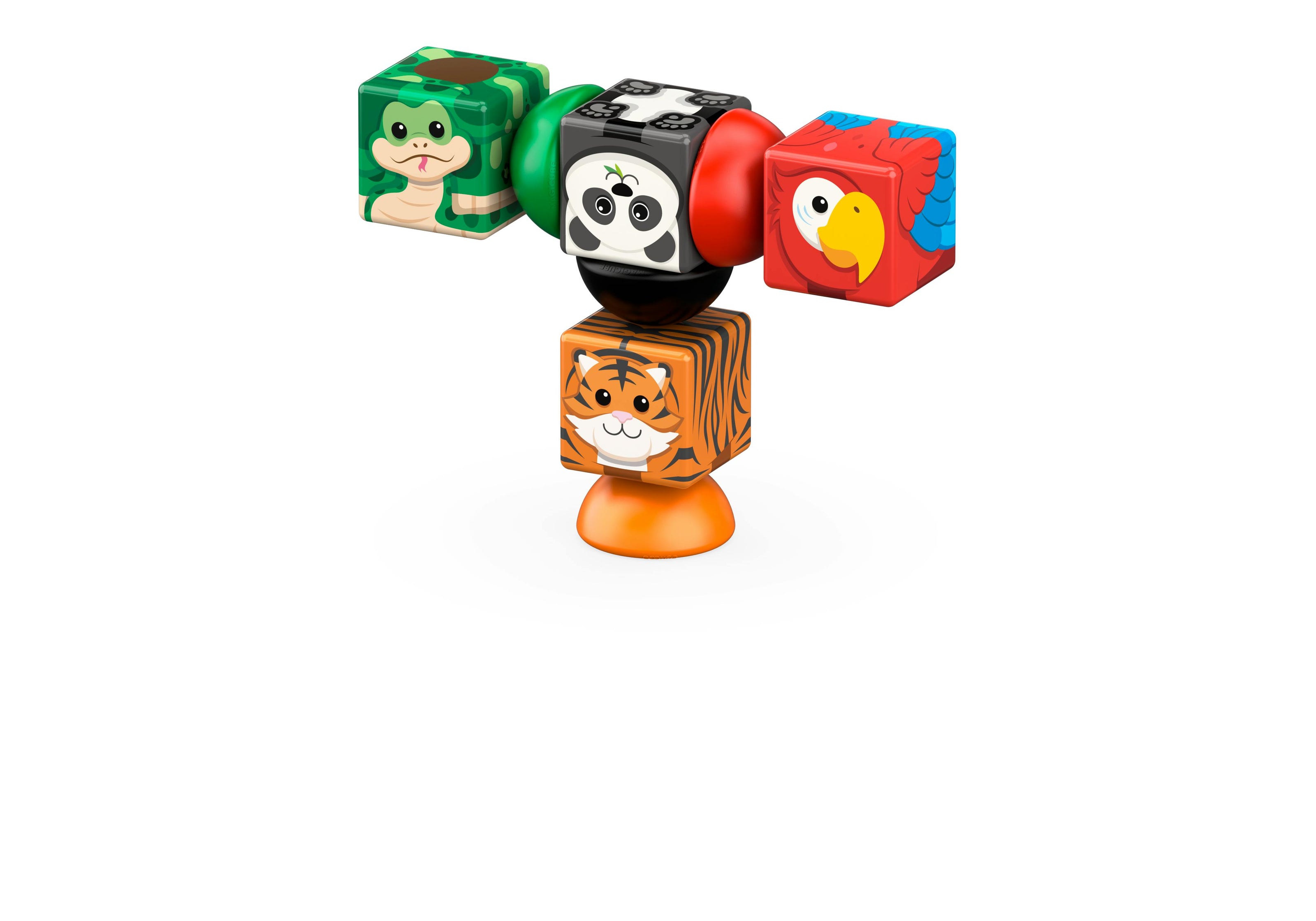 Geomag Magicube Blocks Stacking Jungle 8 Piece Set