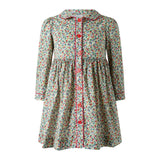 Apple Blossom Button-Front Dress