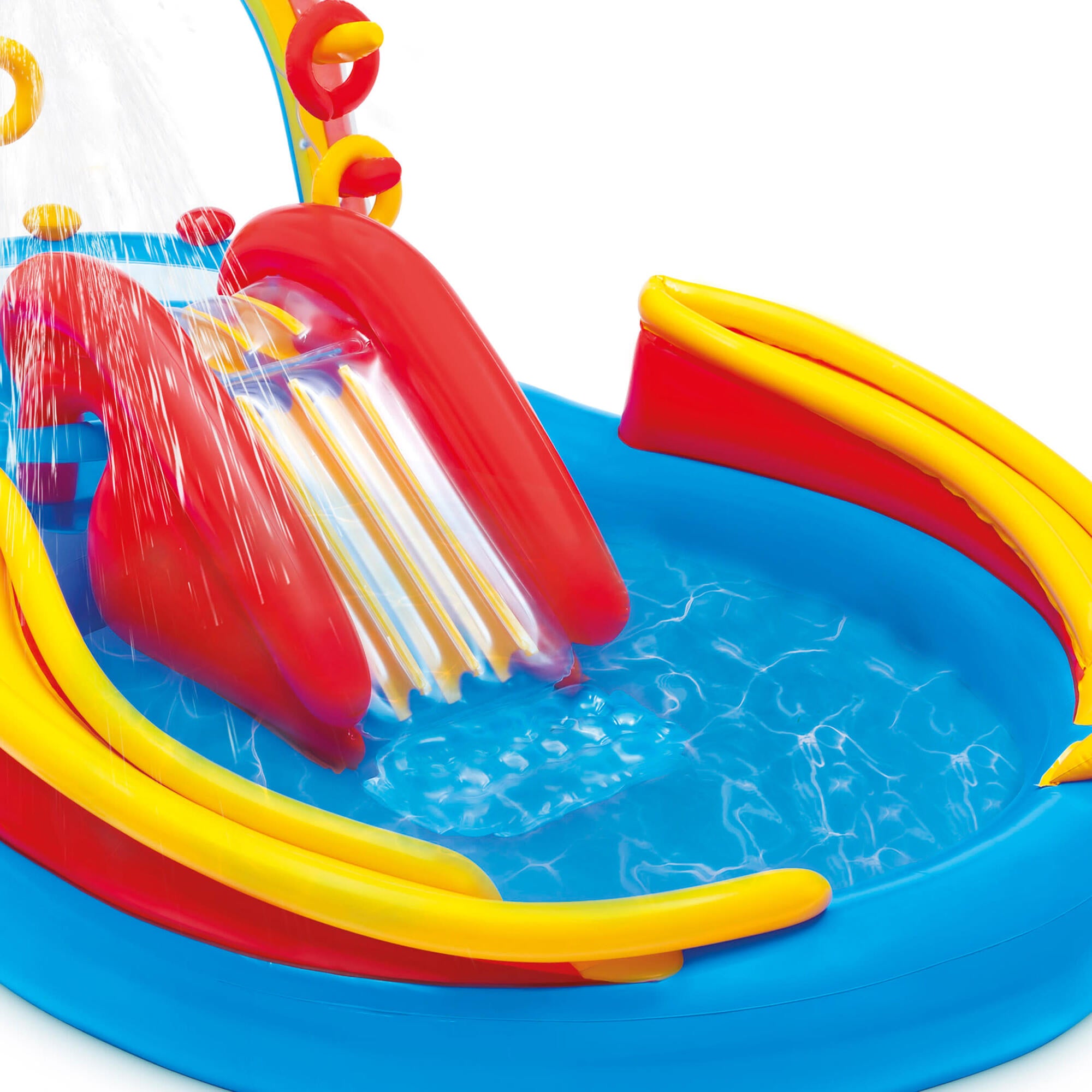 Rainbow Slide Inflatable Pool & Water Slide Ring Center
