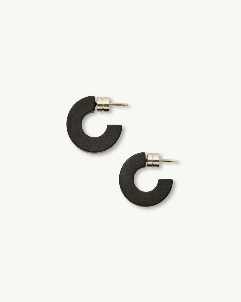 Muse Hoops in Black Matte