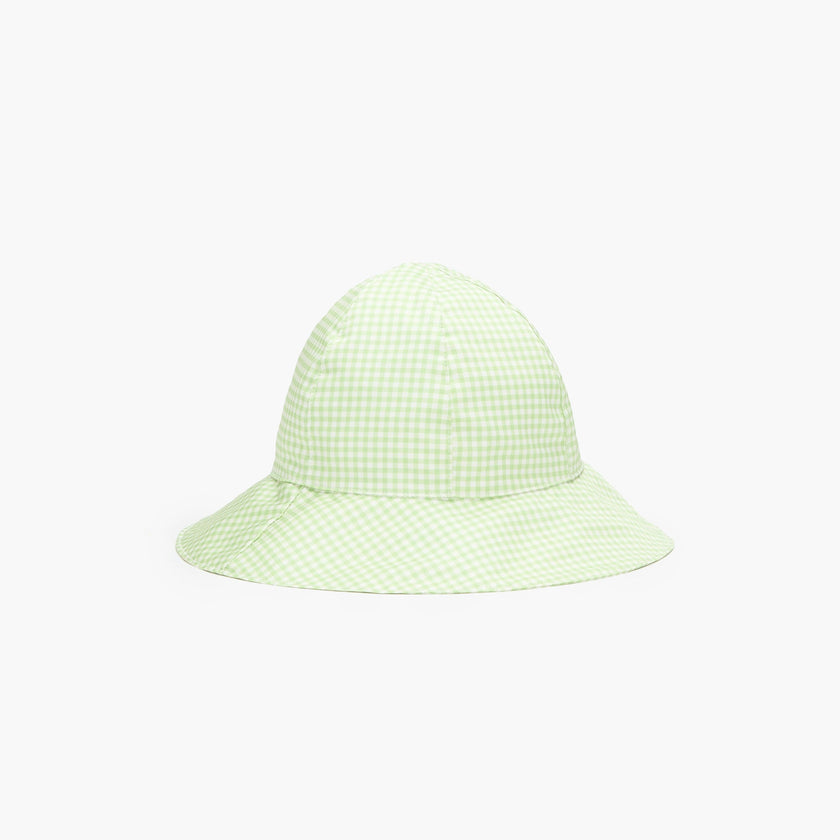 The Baby Sunhat - Lime Gingham