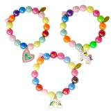 Bright Gum Ball Bracelet Set