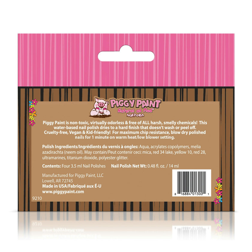 Barn 4 Polish Box Set - Kids Non-toxic Nail Polish