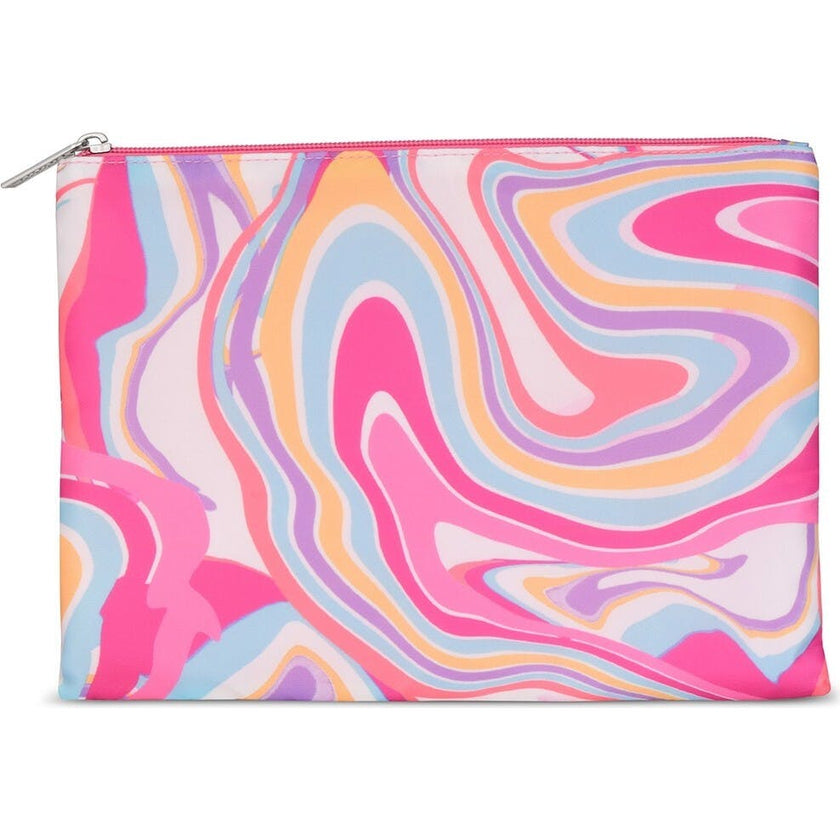 Color Swirl Cosmetic Bag Trio