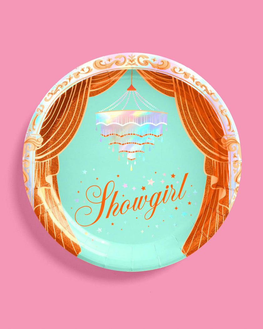 Life Of A Showgirl Plates - 24 paper plates