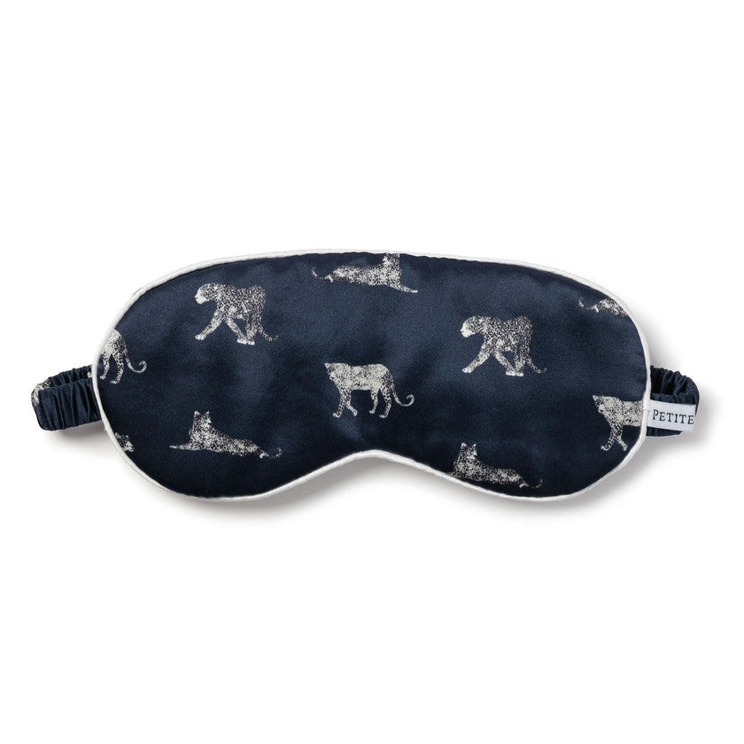 Adult's Silk Sleep Mask in Panthère de Nuit