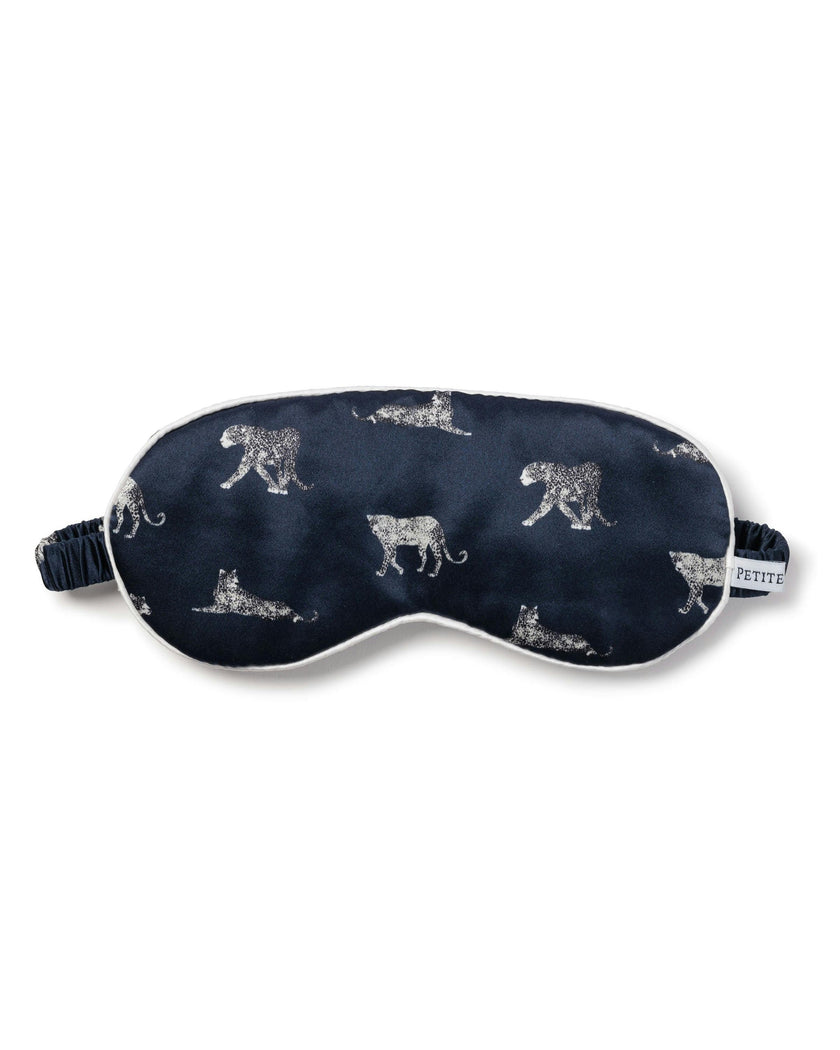 Adult's Silk Sleep Mask in Panthère de Nuit