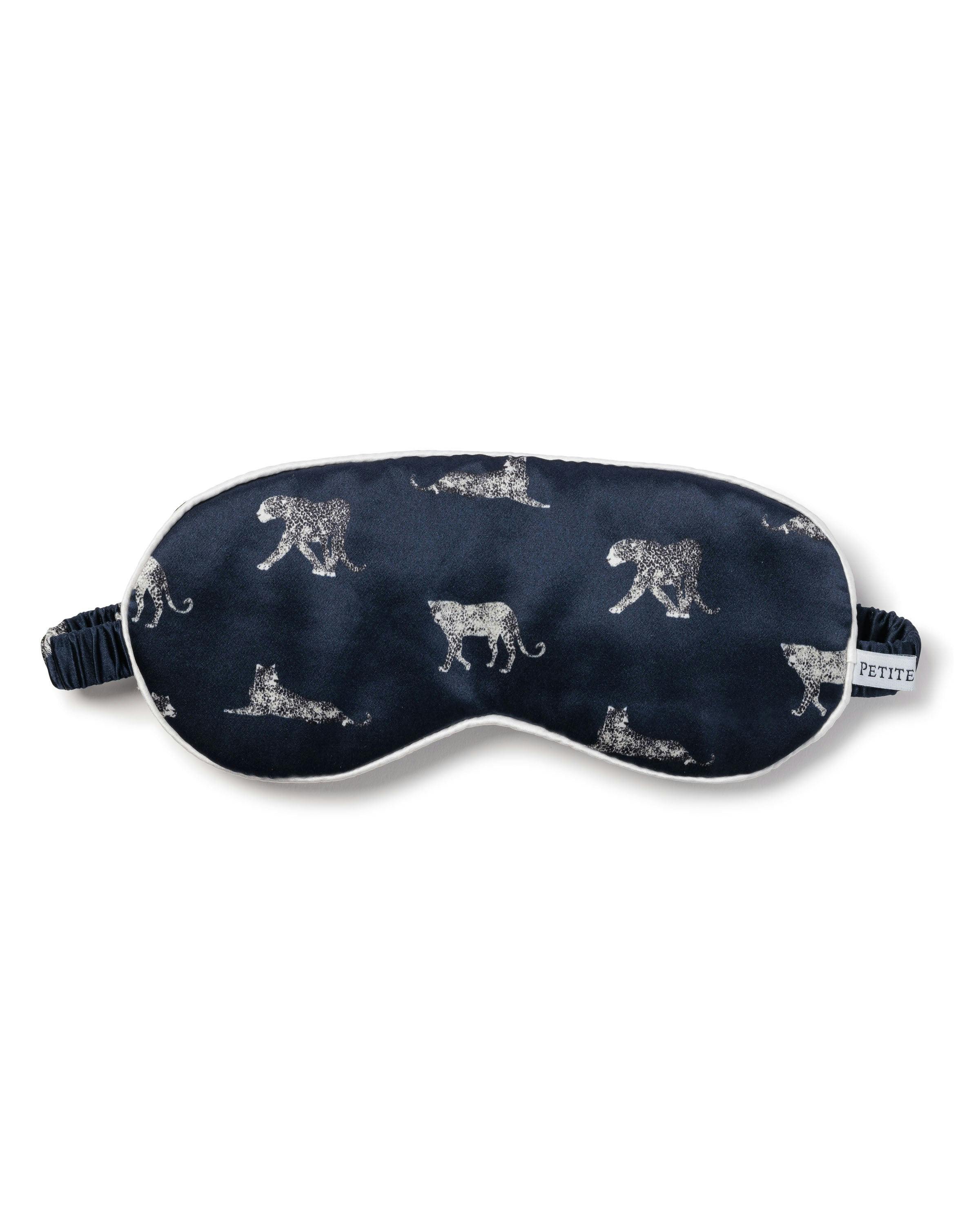 Adult's Silk Sleep Mask in Panthère de Nuit