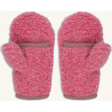 children's merino mittens - dusty pink 6y+