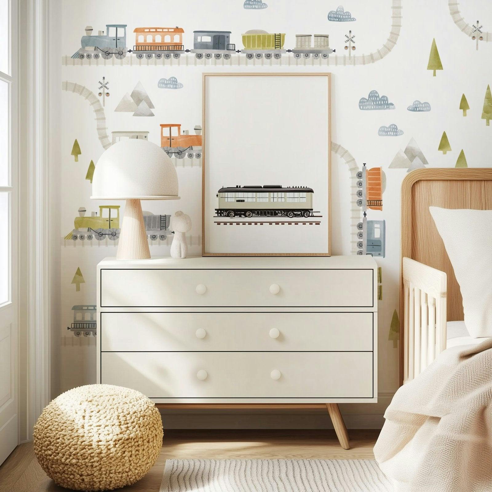 Train Kit • Small • Peel-and-Stick Wall Decals