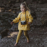 Recycled Waterproof Raincoat, Yellow