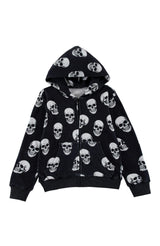 Soft Fleece Zip Up, Skulls