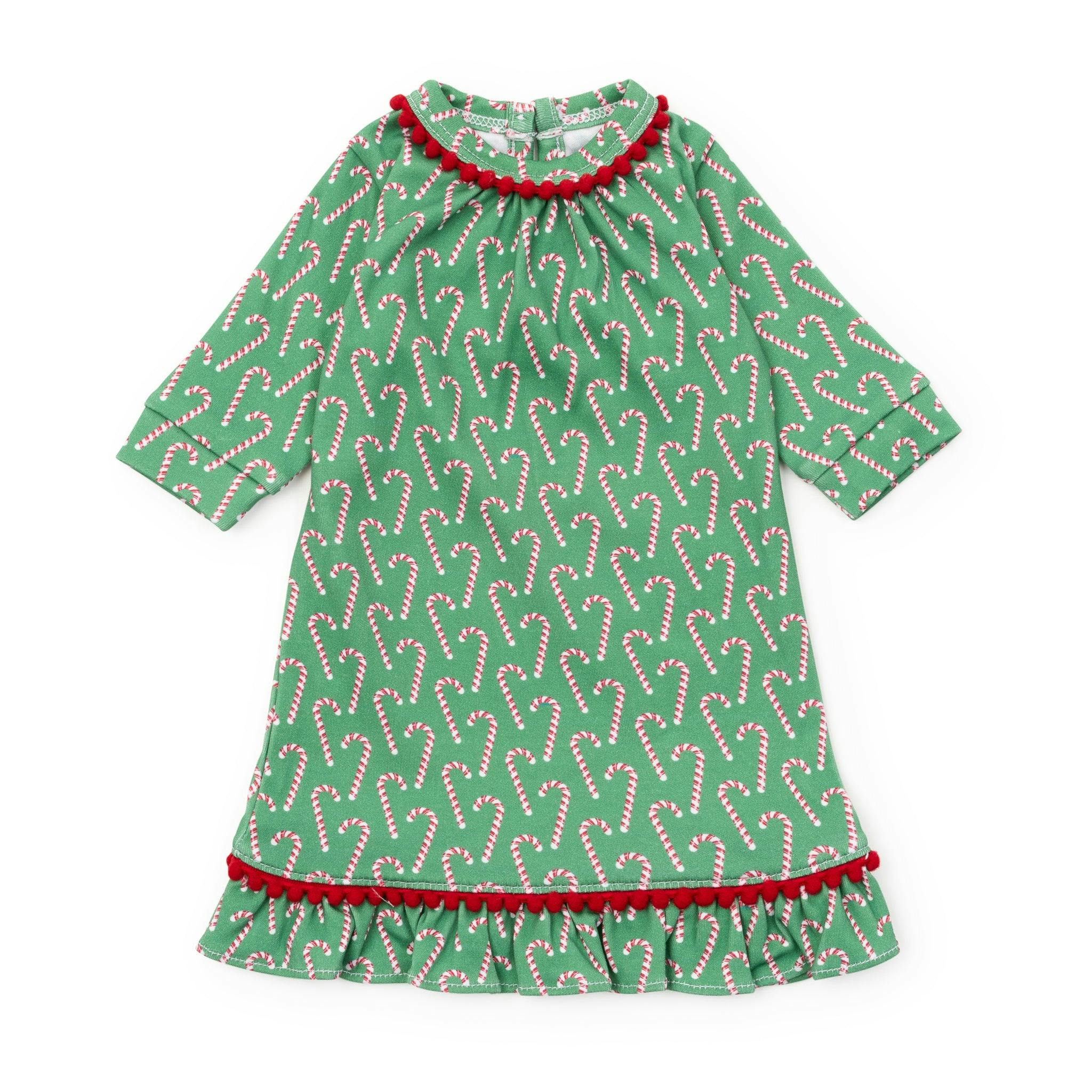 Carlin Doll Dress Candy Cane Lane