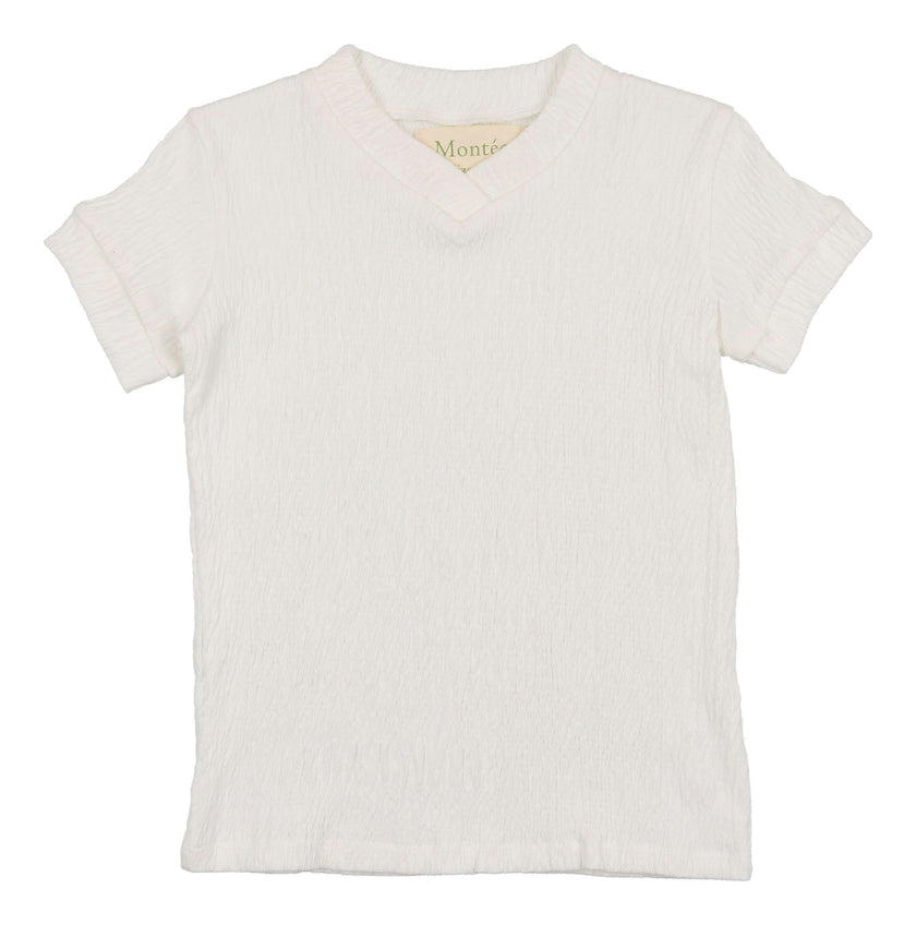 Cotton Gauze V-Neck Shirt