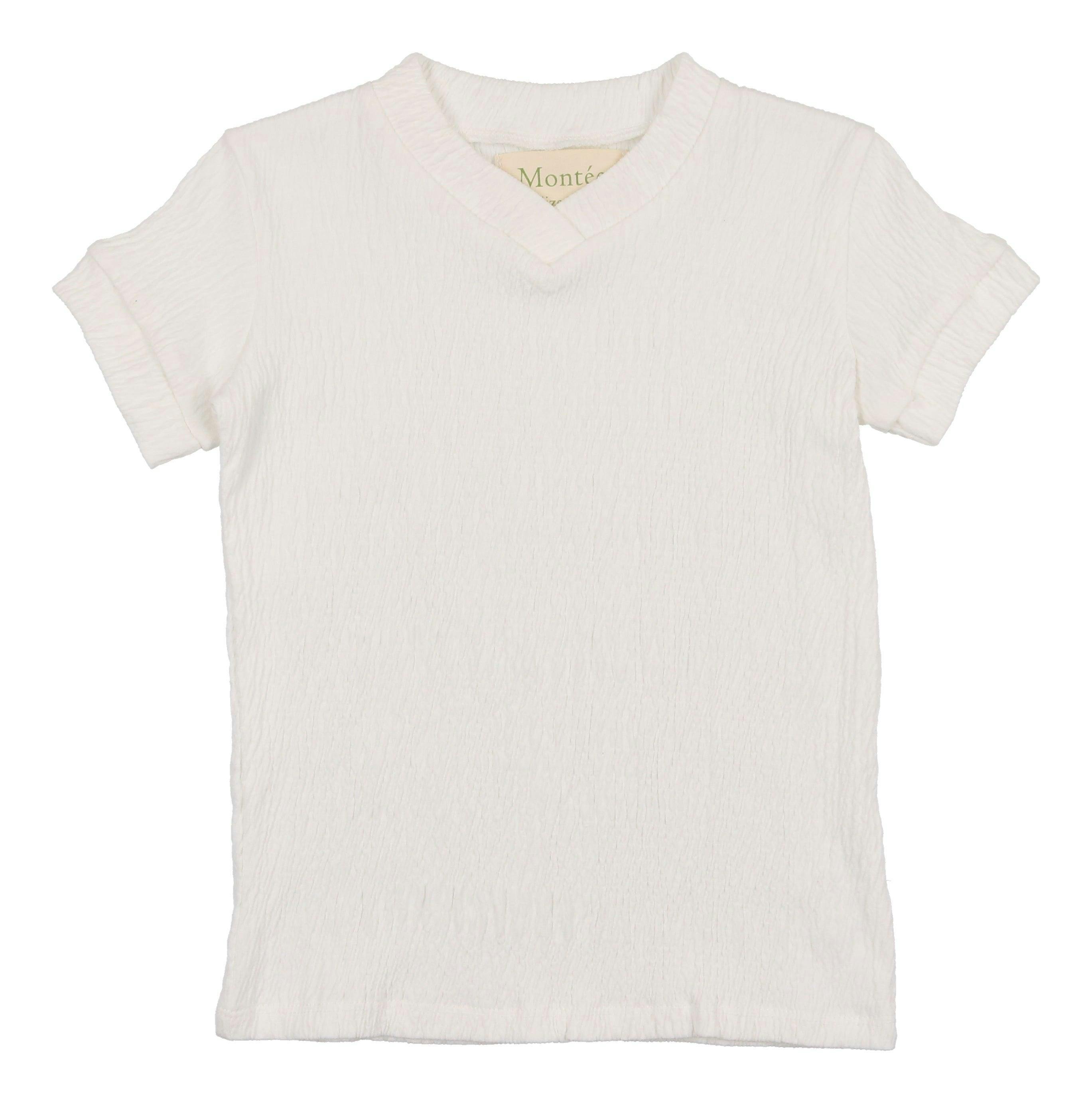 Cotton Gauze V-Neck Shirt