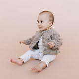 Popcorn Cardigan, Flax