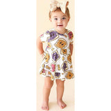 Peanut Butter Jelly Time Ruffled Twirl Bodysuit Dress