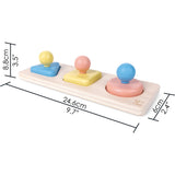 : Wooden Montessori Mirror S Puzzle Sensory Toy