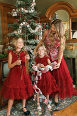 Celestine Skirt in Garnet