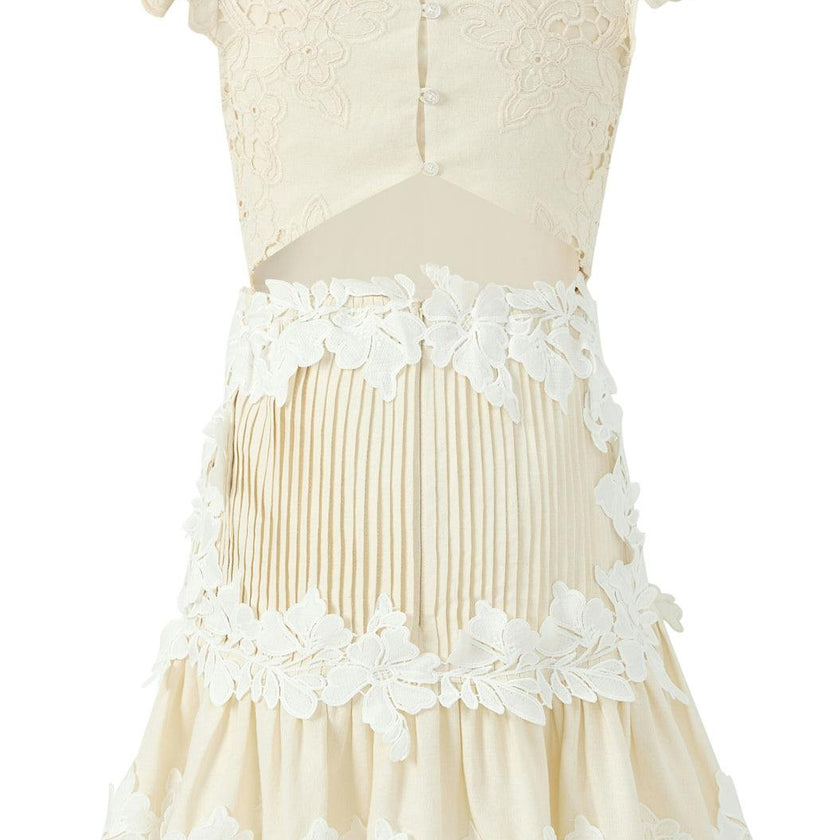 Kaitlyn Embroidered Mini Dress