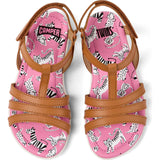 Right Sandals, Medium Brown