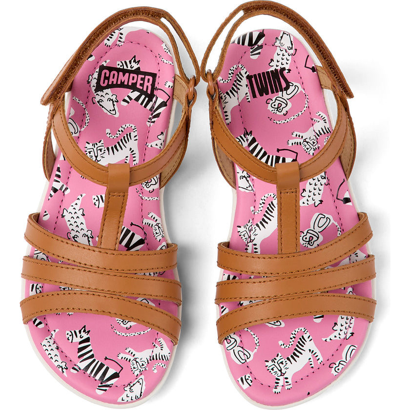 Right Sandals, Medium Brown