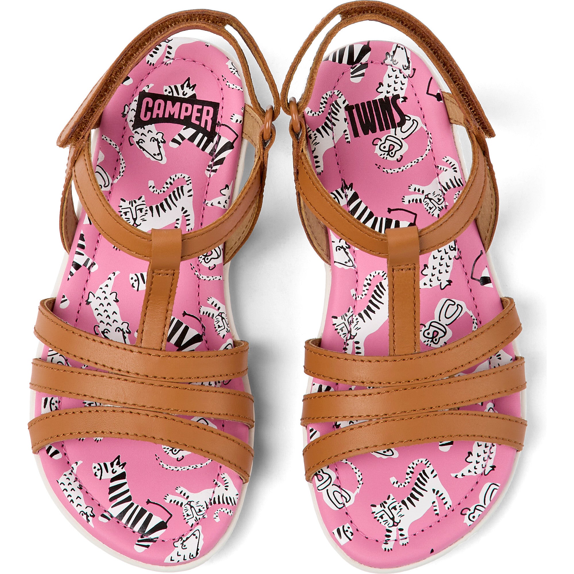 Right Sandals, Medium Brown