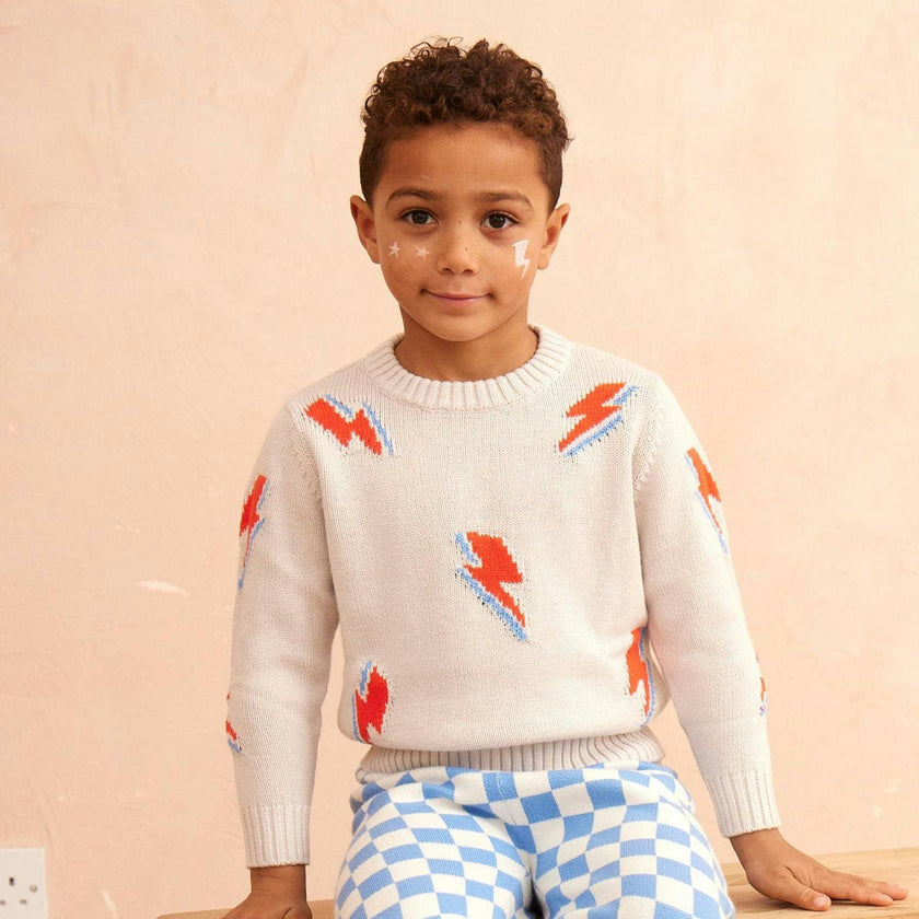 Bolt Storm Jumper | Chalk