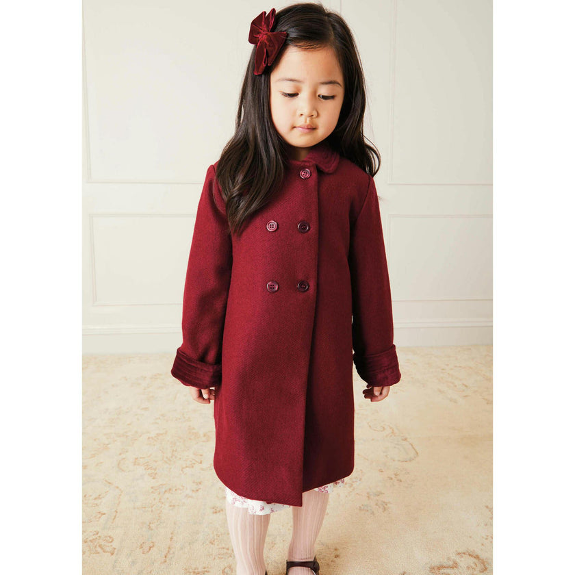 Traditional Double Breasted Coat in Brown (12mths-10yrs)