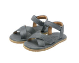 Botis Sandals | Petrol Leather