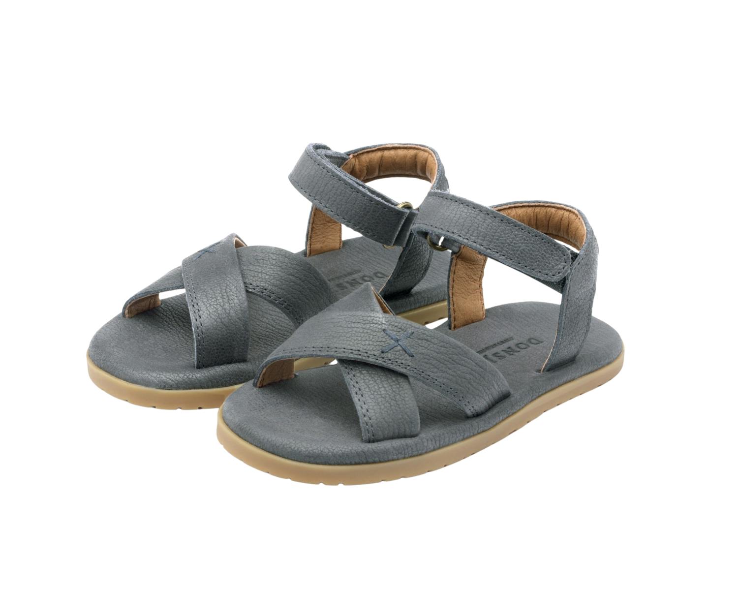 Botis Sandals | Petrol Leather