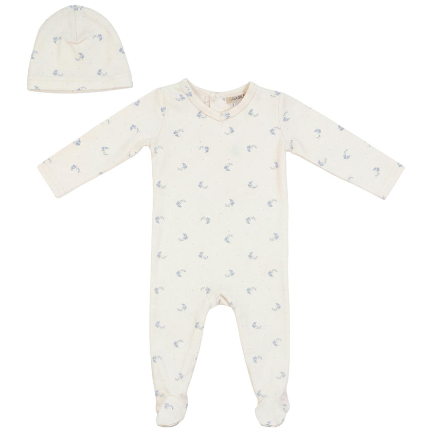 Cotton Floral Print Onesie
