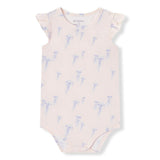 Sunset Jellyfish Cotton Stretch Ruffle One Piece