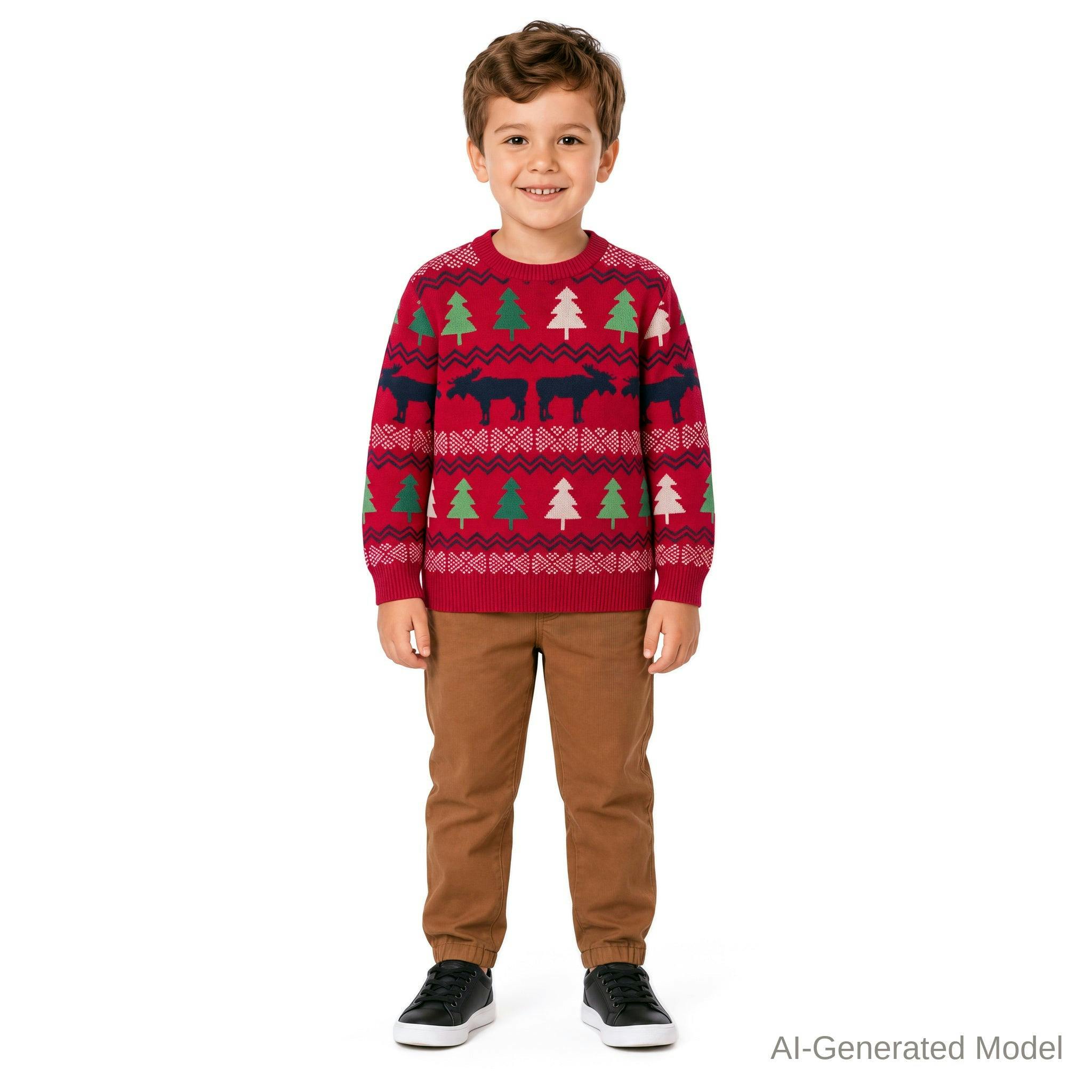 Boys (5-7) Sweater & Jogger Set | Moose Fair Isle
