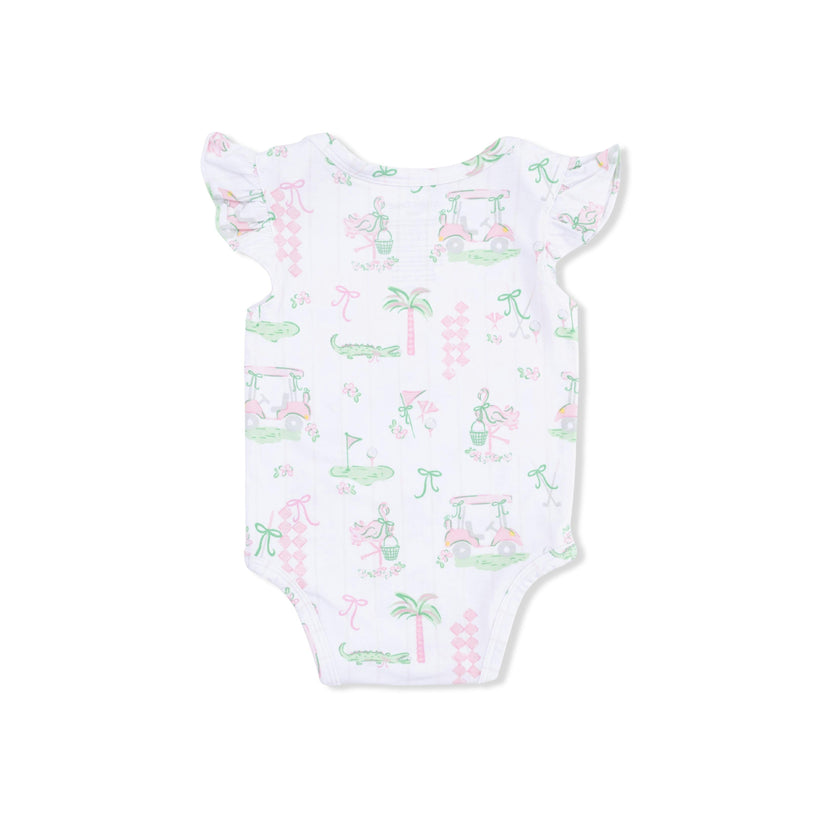 Pretty Golf - Ruffle Sleeve Bodysuit