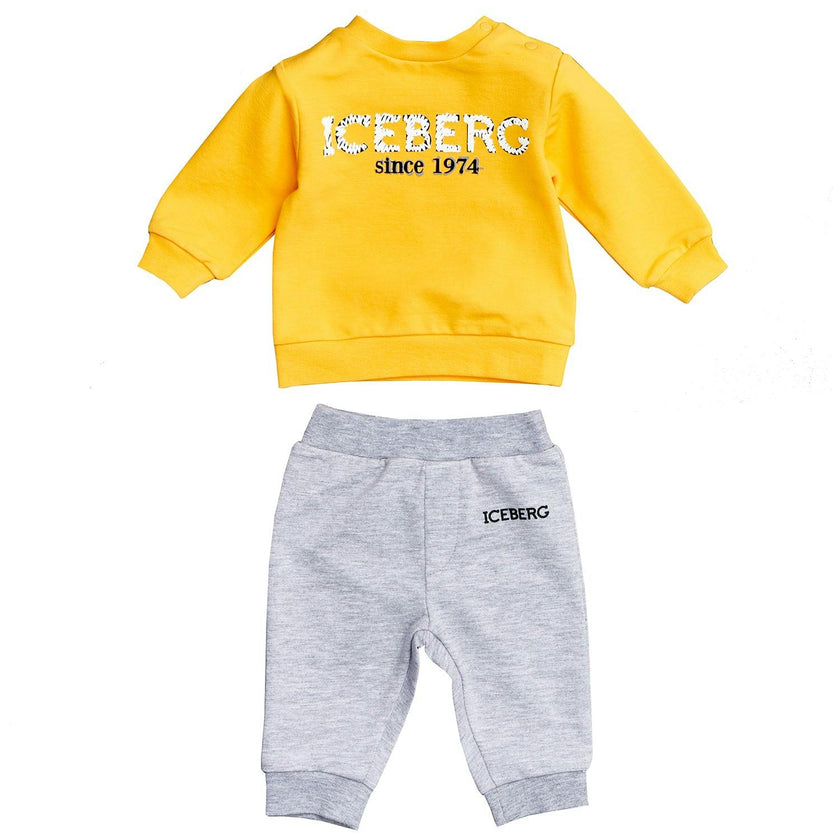 ICEBERG Marigold Scribble Logo Baby Set