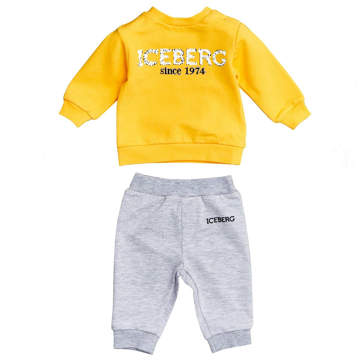 ICEBERG Marigold Scribble Logo Baby Set