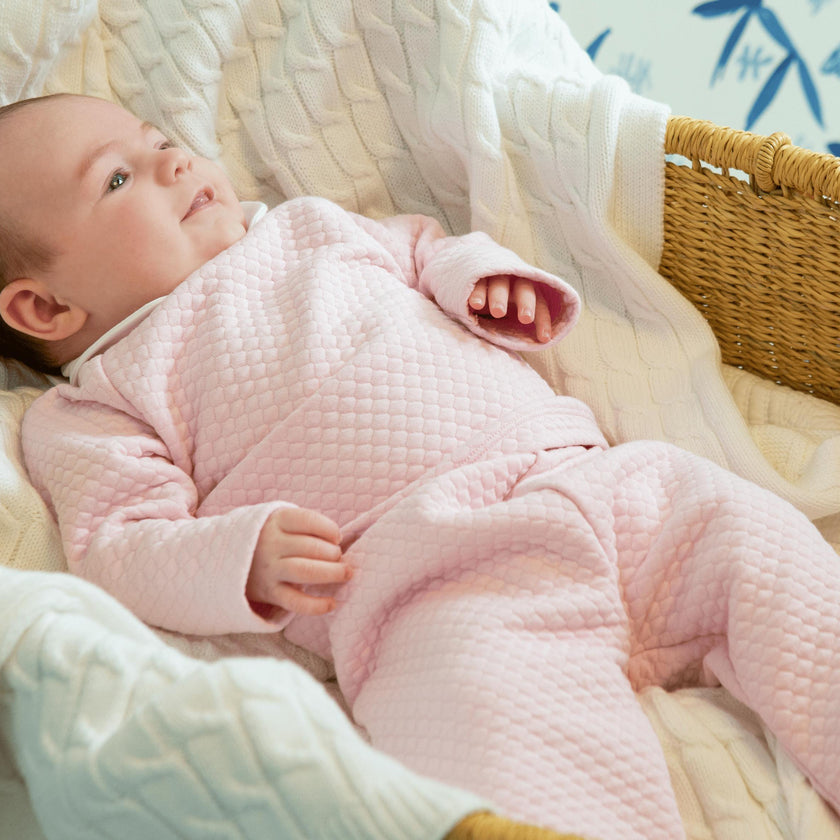 Quilted Pant Set - Light Pink