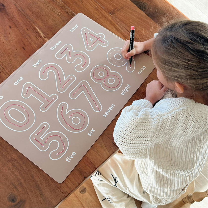 Reusable Numbers Coloring Mat