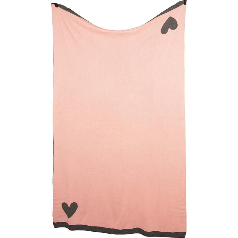 Hearts Reversible Blanket Travel Set