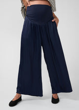 Flowy Wide Leg Woven Maternity Pant