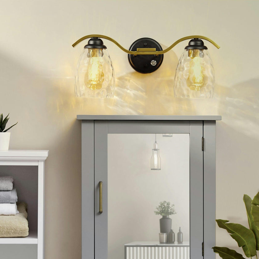 Heidi Dimmable 2-Light Bathroom Vanity Light